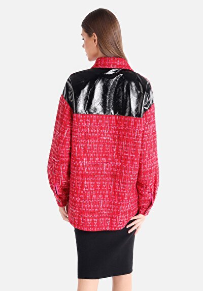 Image de Chemise À Manches Longues Rouge Femme