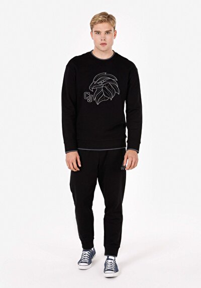 Image de Pantalon De Survêtement Noir Comfort Fit Homme