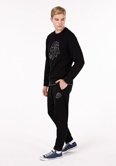 Image de Pantalon De Survêtement Noir Comfort Fit Homme
