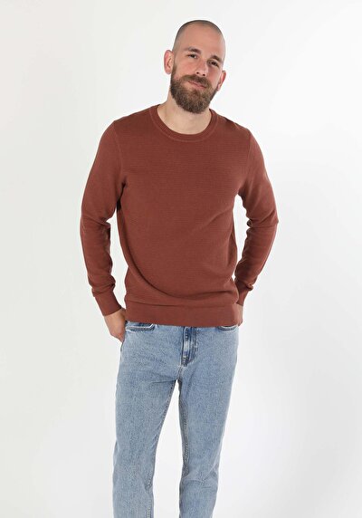 Image de Pull Orange Regular Fit Homme