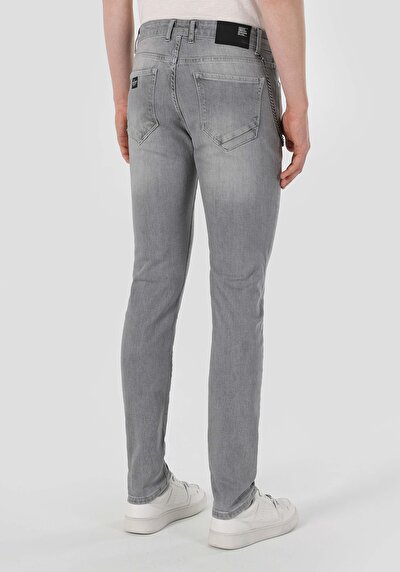 Image de 041 Danny Pantalon Gris   En  Slim Fit Homme