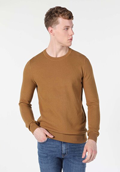 Image de Pull Marron Regular Fit   Homme