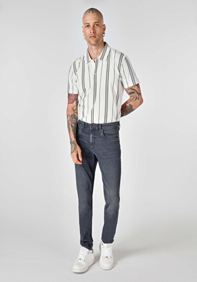Image de 041 Danny Pantalon Noir   En  Slim Fit Homme