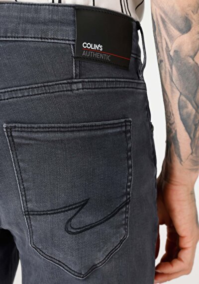 Afficher les détails de 041 Danny Pantalon Noir   En  Slim Fit Homme