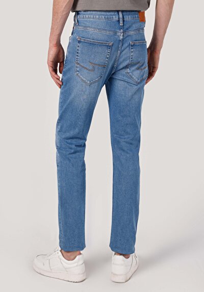 Image de 044 Karl Pantalon Bleu En Straight Fit Homme