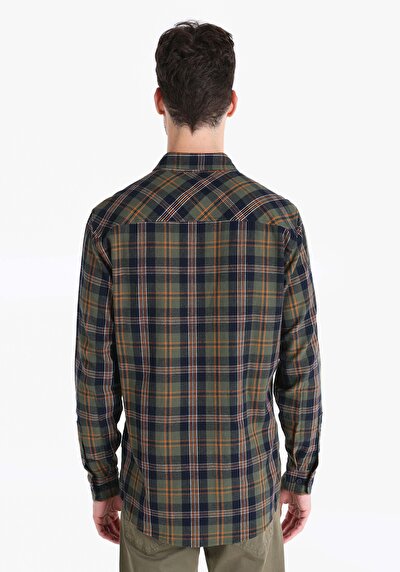 Image de Chemise À Manches Longues Vert Homme
