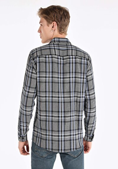 Image de Chemise À Manches Longues Bleu    Homme