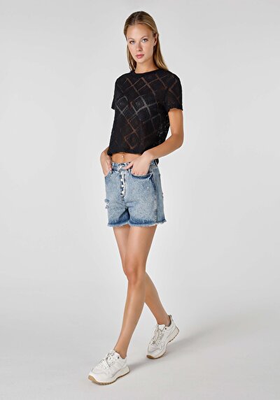 Image de Short Denim Mom Short Femme