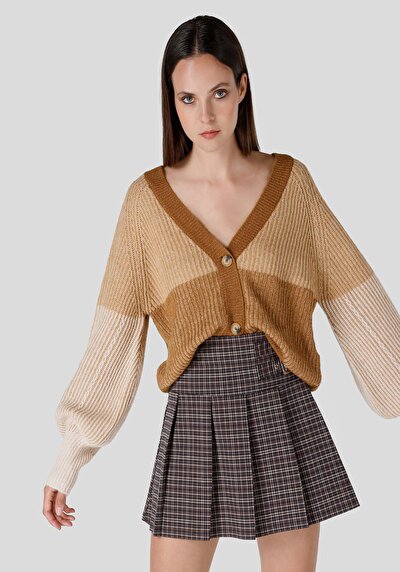 Image de Cardigan Tricot Marron  Femme
