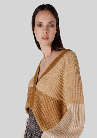 Image de Cardigan Tricot Marron  Femme