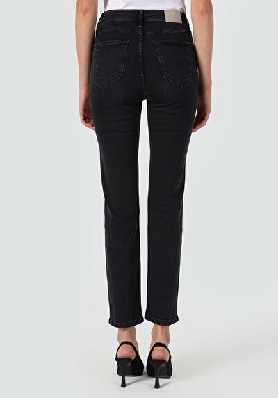 Image de 703 Carla Pantalon Noir   En  Slim Fit Femme