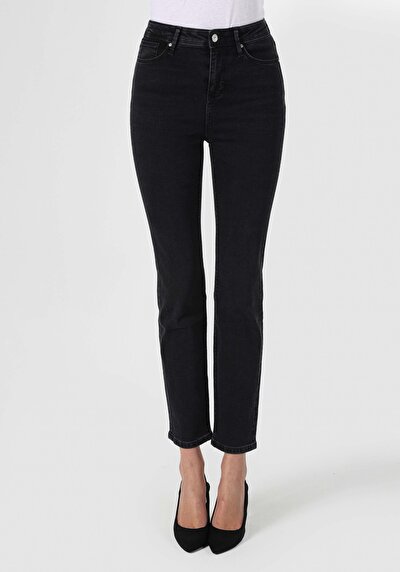 Image de 703 Carla Pantalon Noir   En  Slim Fit Femme