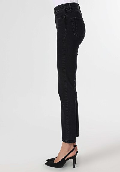 Image de 703 Carla Pantalon Noir   En  Slim Fit Femme