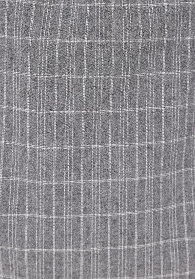 Image de Chemise À Manches Longues Gris Regular Fit Rayé Flanelle Homme