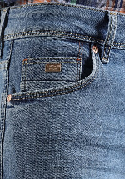 Image de 045 David Pantalon Bleu   En  Regular Fit Homme
