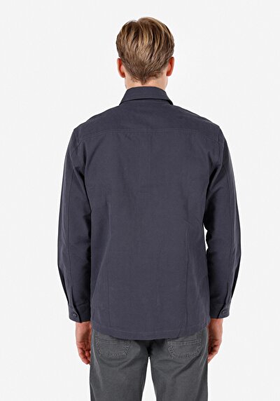 Image de Surchemise Manches Longues Anthracite Comfort Fit Homme