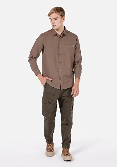 Image de Chemise À Manches Longues Regular Fit Droit Ratière Homme