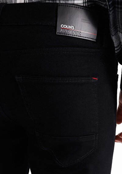 Afficher les détails de 040 Alex Pantalon Noir Skinny  Leg Low Rise En  Skinny Fit Homme