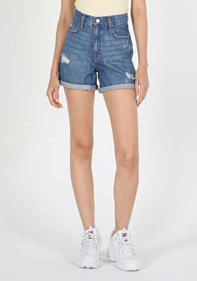 Image de Short Denim Mom Fit Femme