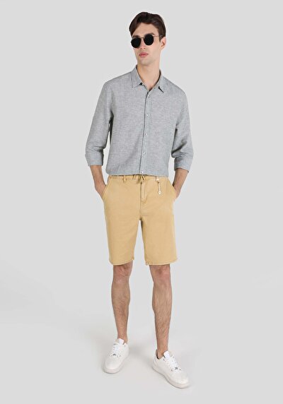 Image de Short Camel Chino Fit Homme