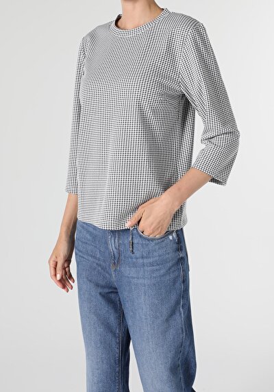 Image de T-shirt À Manches Longues Multicolou Regular Fit  Femme