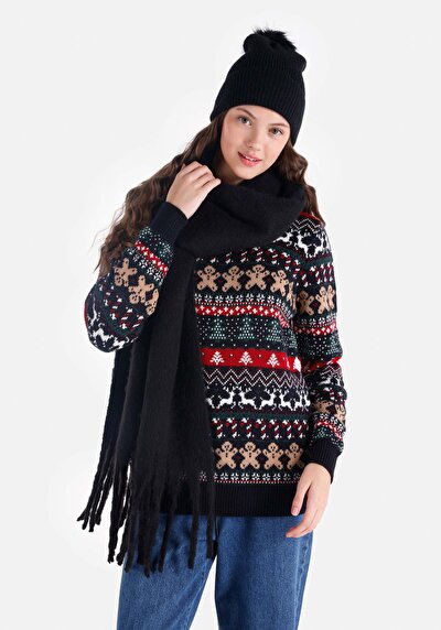 Image de Pull Marine Regular Fit Manches Longues  Femme