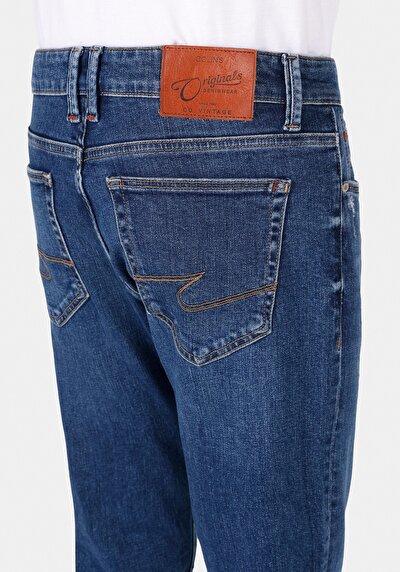 Afficher les détails de 041 Danny Pantalon  Slim Leg Low Rise En Jean Slim Fit Homme