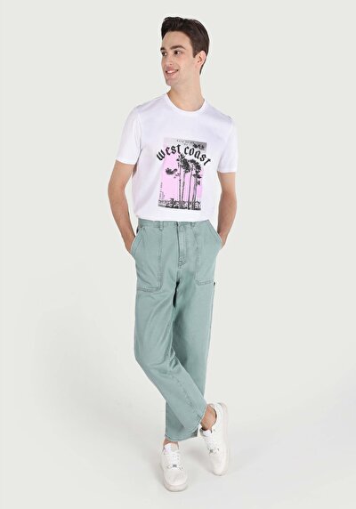 Image de 065 Rory Pantalon Vert   En  Worker Fit Homme