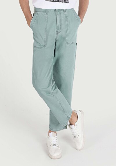 Image de 065 Rory Pantalon Vert En Worker Fit Homme