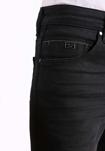 Image de 041 Danny Pantalon Noir Slim Leg Low Rise En  Slim Fit Homme