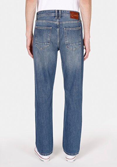 Image de 045 David Pantalon Straight Leg Medium Rise En Jean Regular Fit Homme