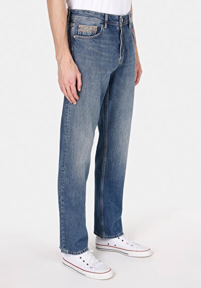 Image de 045 David Pantalon  Straight Leg Medium Rise En Jean Regular Fit Homme