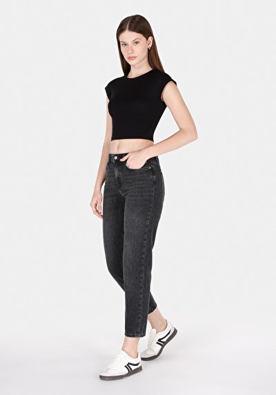 Image de 896 Maria Pantalon En Mom Fit Femme