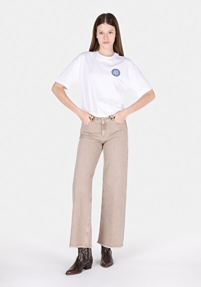 Afficher les détails de 970 Berry Pantalon    En  Regular Fit Femme