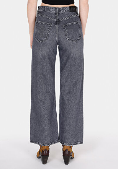 Image de 970 Berry Pantalon Wide Leg High Rise En Jean Regular Fit Femme