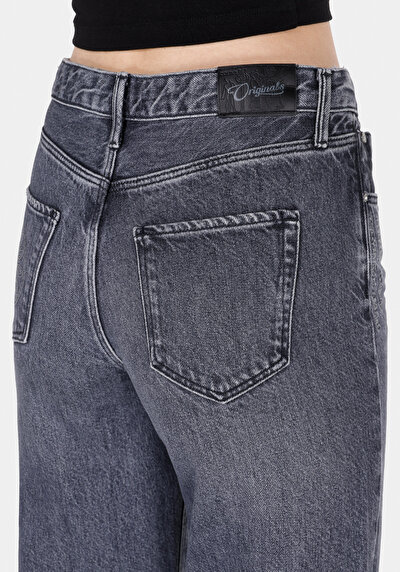 Afficher les détails de 970 Berry Pantalon  Wide Leg High Rise En Jean Regular Fit Femme