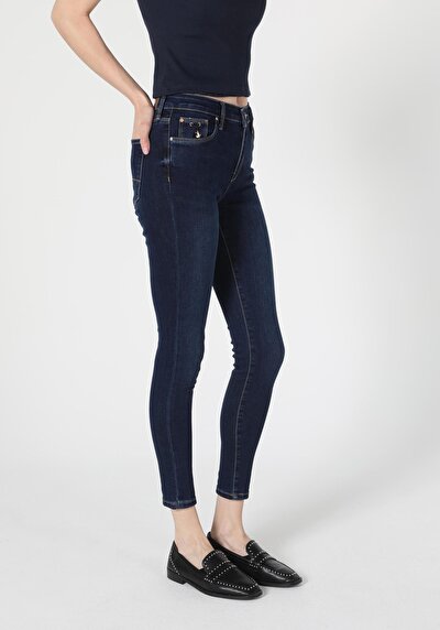 Image de 759 Lara Pantalon Bleu Skinny Leg En Super Slim Fit Femme