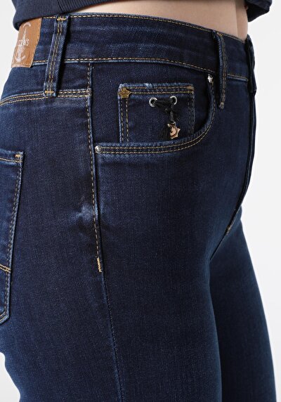 Image de 759 Lara Pantalon Bleu Skinny  Leg  En  Super Slim Fit Femme
