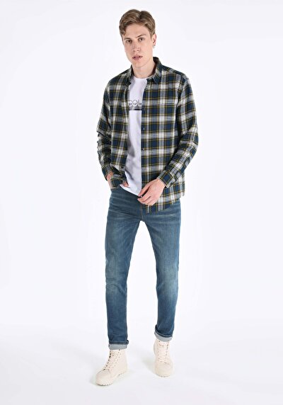 Image de Chemise À Manches Longues Marine Homme