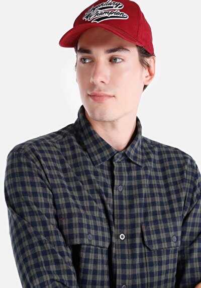 Image de Chemise À Manches Longues Kaki    Homme
