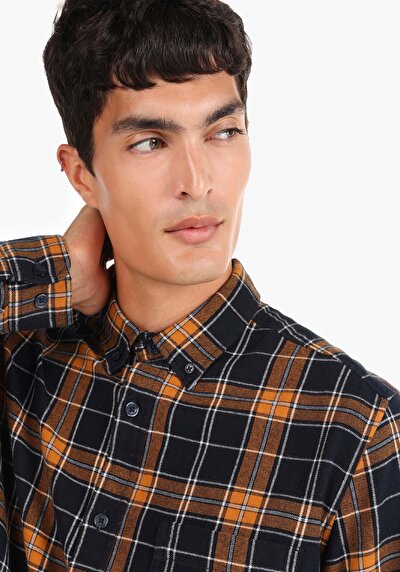 Image de Chemise À Manches Longues Marine    Homme