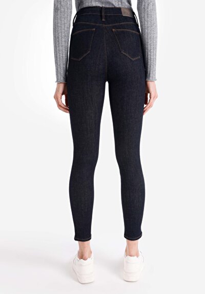 Image de 760 Diana Pantalon Bleu Skinny  Leg High Rise En Jean Skinny Fit Femme