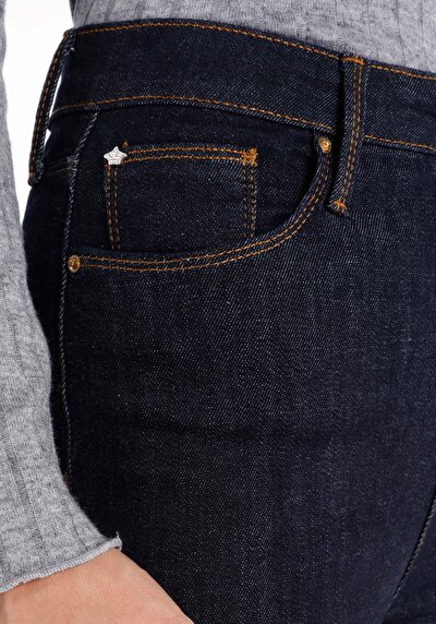 Image de 760 Diana Pantalon Bleu Skinny  Leg High Rise En Jean Skinny Fit Femme
