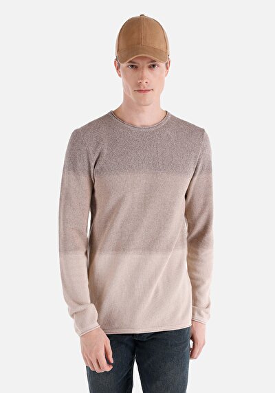 Afficher les détails de Pull Beige Regular Fit   Homme