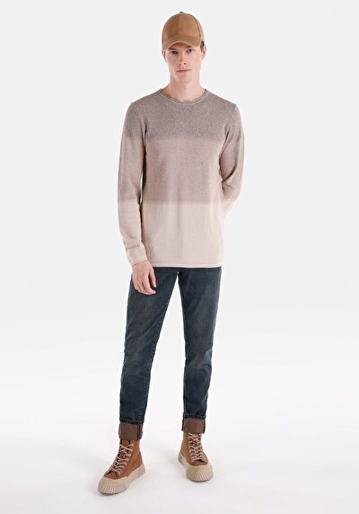 Afficher les détails de Pull Beige Regular Fit   Homme