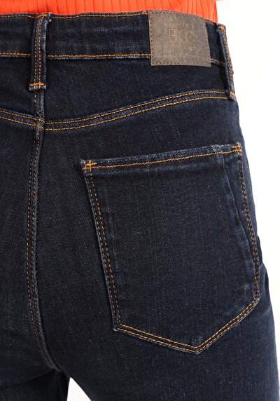 Image de 791 Monica Pantalon Bleu Bootcut Medium Rise En  Regular Fit Femme