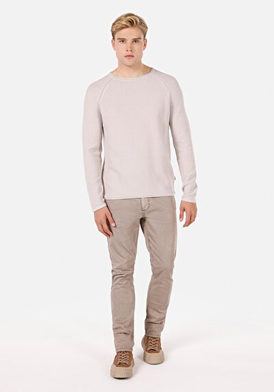Image de Pull Beige Regular Fit Manches Longues  Homme