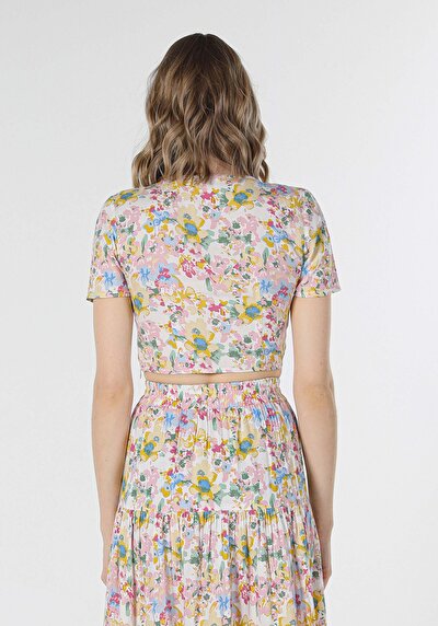 Image de Chemise À Manches Courtes Multicolou  Slim Fit Femme