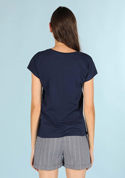 Image de T-shirt À Manches Courtes Marine Regular Fit  Femme