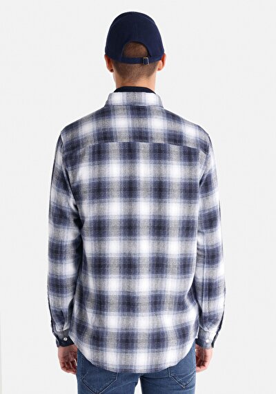 Image de Chemise À Manches Longues Bleu Homme